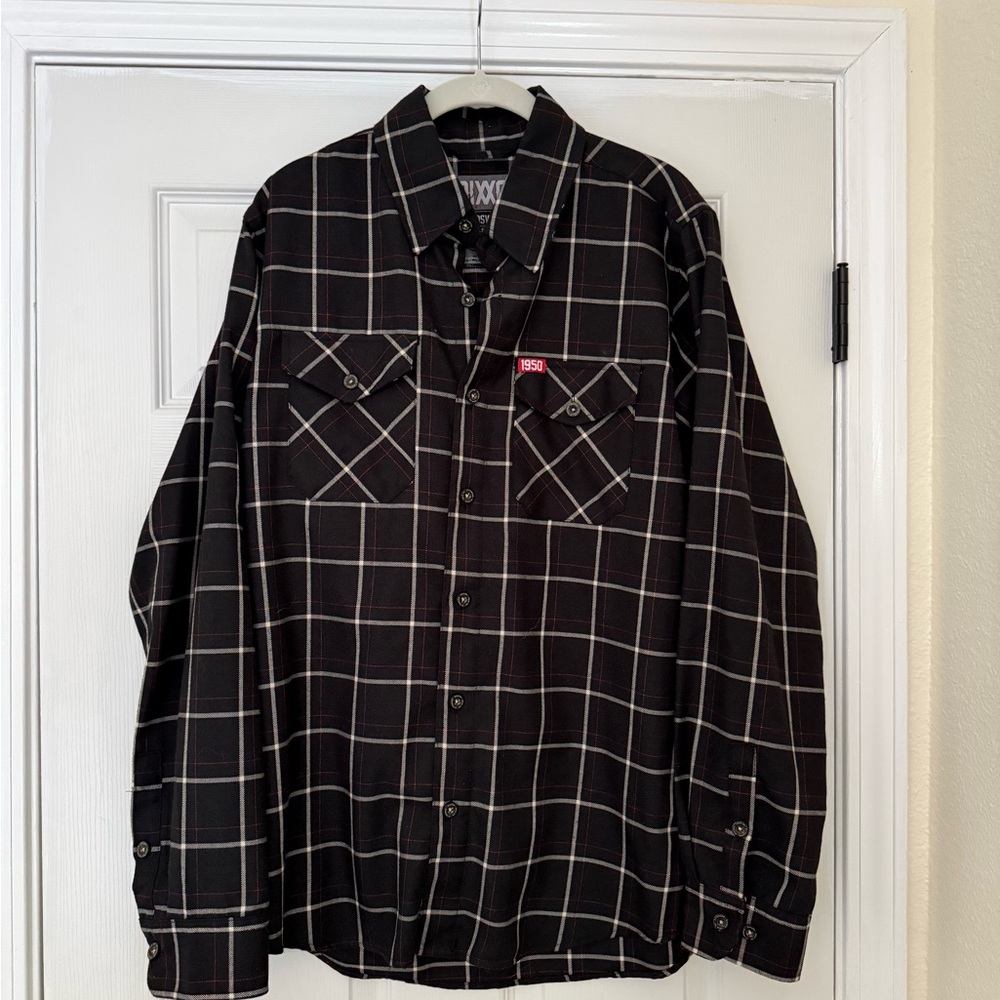 DIXXON Boswell's Nashville Black and White Checkered Flannel